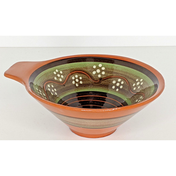 Graveren Norway Pottery Bowl Dipping Serving 5.5 x 2.5" w/o Handle No Chips - Picture 2 of 4